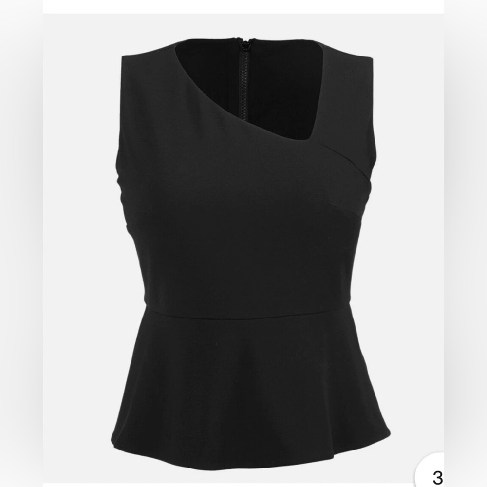 Cabi Starlet Shell Elegant Black Sleeveless Top size XS EUC